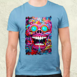 Magnolion Pszichedelikus szörny maszk v7 férfi póló (7514)