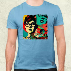Magnolion Pop art kollázs v2 férfi póló (5455)