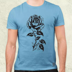 Magnolion Fekete rózsa v3 férfi póló (7200)