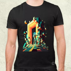 Magnolion Pszichikus asztro utazó univerzalis voxelek között v3 férfi póló (1666)