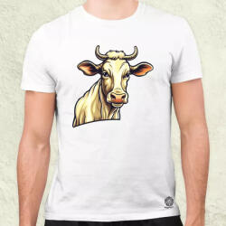 Magnolion Barátságos tehén v2 férfi póló (8579)