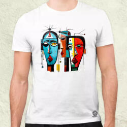 Magnolion Törzsi maszkok v1 férfi póló (6703)