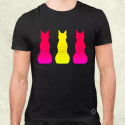 Magnolion Macska sziluett v2 férfi póló (7330)