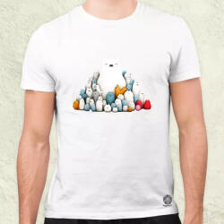 Magnolion Jegesmaci barátokkal v1 férfi póló (5790)