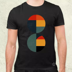 Magnolion Bauhaus vintage kör absztrakció v3 férfi póló (3634)