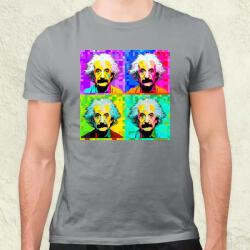 Magnolion Pop art Einstein v11 férfi póló (8464)