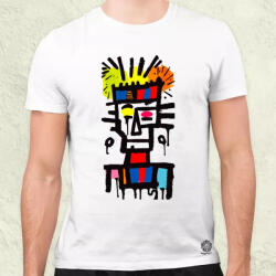 Magnolion Basquiat béke és szeretet v15 férfi póló (5935)