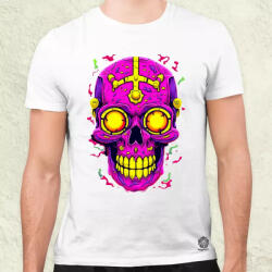 Magnolion Rajzfilm koponya v8 férfi póló (8232)