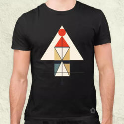 Magnolion Minimál absztrakt v5 férfi póló (8704)