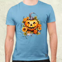 Magnolion Halloween tök v6 férfi póló (8376)