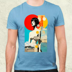 Magnolion Egyszerű absztrakt alakzatok v3 férfi póló (8010)