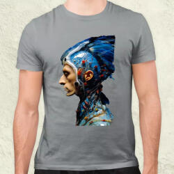 Magnolion Szürreál kiborg páva v5 férfi póló (7584)