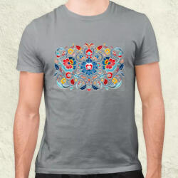 Magnolion Magyar népi motívum v23 férfi póló (8432)