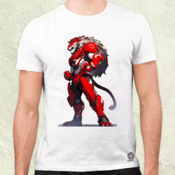 Magnolion Oroszlán páncélban v2 férfi póló (6229)