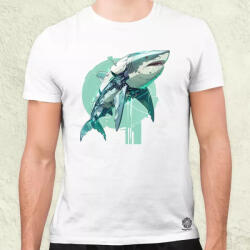 Magnolion Kiborg cápa v2 férfi póló (22848)