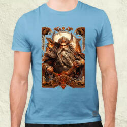 Magnolion Kártya fantázia Odin v2 férfi póló (6046)
