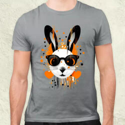 Magnolion Pozitív alakzat negatív tér nyúl v2 férfi póló (7493)