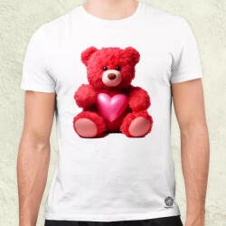 Magnolion Szíves maci v2 férfi póló (21476)