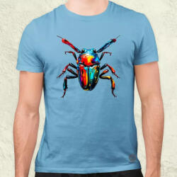 Magnolion Színes szkarabeusz v1 férfi póló (9769)