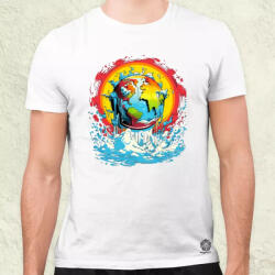 Magnolion Globális felmelegedés graffiti v5 férfi póló (8029)