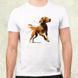 Magnolion Magyar kutyák ugrik a vizsla férfi póló (685)