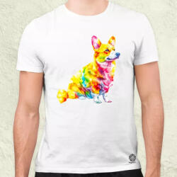 Magnolion Origami Corgi v1 férfi póló (24269)