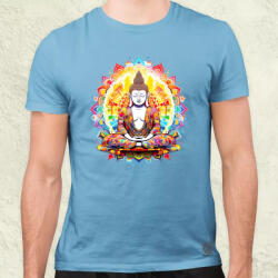 Magnolion Pszichedelikus Buddha v9 férfi póló (9707)