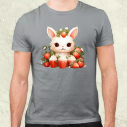 Magnolion Cuki nyuszi sütikkel v3 férfi póló (7705)