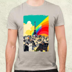 Magnolion Minimál Párizs v4 férfi póló (7367)