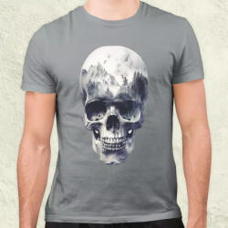 Magnolion Dupla expozíció koponya v1 férfi póló (5344)