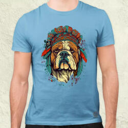 Magnolion Indián bulldog v1 férfi póló (4628)