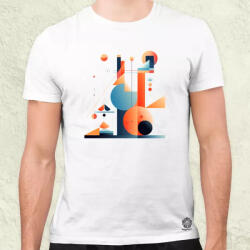 Magnolion Világunk absztrakt v1 férfi póló (9796)