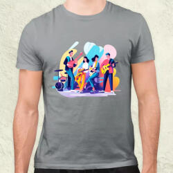 Magnolion Minimalista funky banda v2 férfi póló (22939)