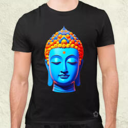 Magnolion Pop art Buddha szobor v2 férfi póló (7851)