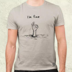Magnolion I'm fine jel férfi póló (28181)