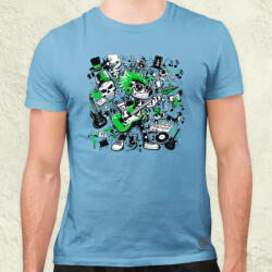 Magnolion Rajzfilm punk srác v21 férfi póló (25459)