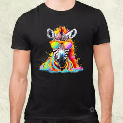 Magnolion Szivárvány zebra férfi póló (7575)