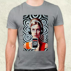 Magnolion Vintage szürreális digitális technológia v2 férfi póló (3551)