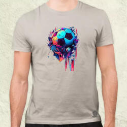 Magnolion Absztrakt foci labda v2 férfi póló (506)