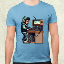 Magnolion Pixelart DJ v1 férfi póló (1230)