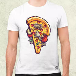 Magnolion Pizzaszelet v1 férfi póló (3825)