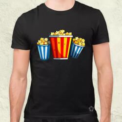 Magnolion Pop art popcorn férfi póló (20258)