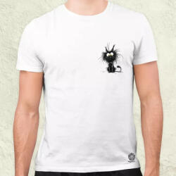 Magnolion Rajz cica zseb v18 férfi póló (24747)