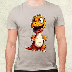 Magnolion Narancs dinó v3 férfi póló (6397)