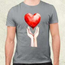 Magnolion Kezedben a szívem férfi póló (7297)