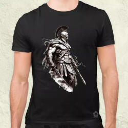 Magnolion Spártai harcos tetoválás v1 férfi póló (9403)