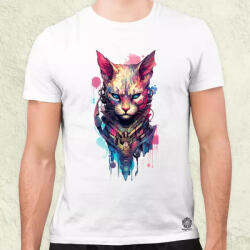 Magnolion Kiborg macska v2 férfi póló (4100)