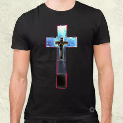 Magnolion Modern kereszt fantázia v12 férfi póló (24542)