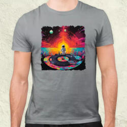 Magnolion Pixelart bakelit az űrben v1 férfi póló (20236)