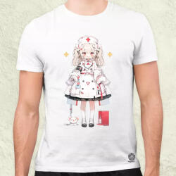 Magnolion Chibi nővér v1 férfi póló (6797)